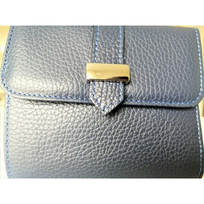 Portefeuilles Milano Blu Navy Made in Italy