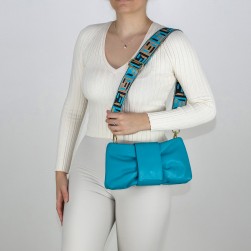 Jessy Pochette Turquoise Made in Italy